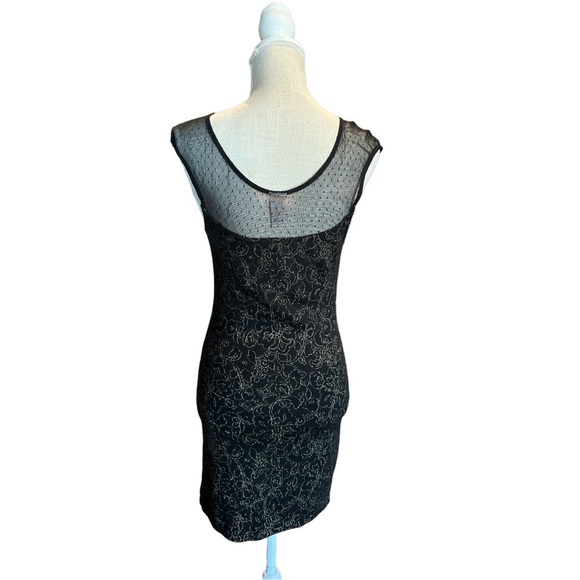 Free People - starlight Party Minidress - black metallic lurex - size Medium - Picture 2 of 3